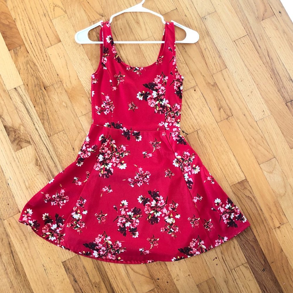 H&M Mini fuchsia floral dress